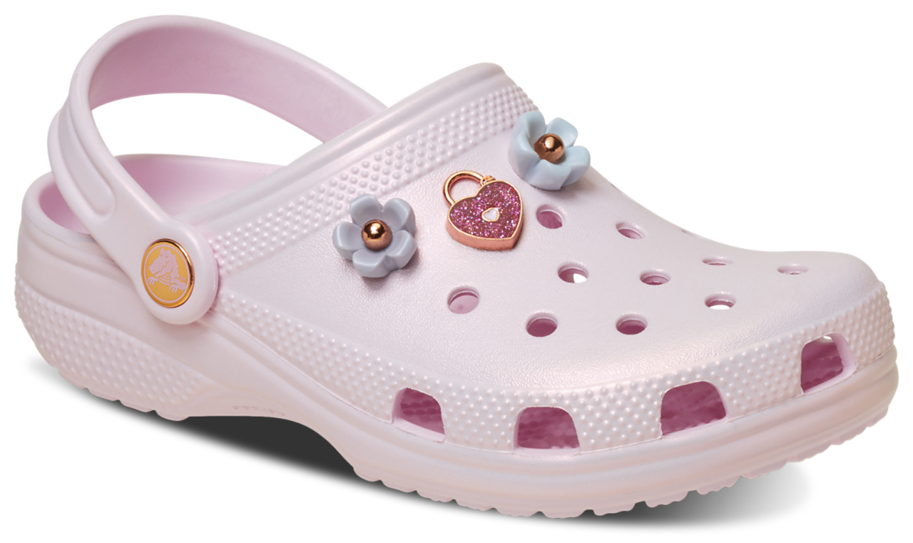 Crocs Classic Iridescent  Charm Clogs Image 1 of 4. Tap to open photo gallery.