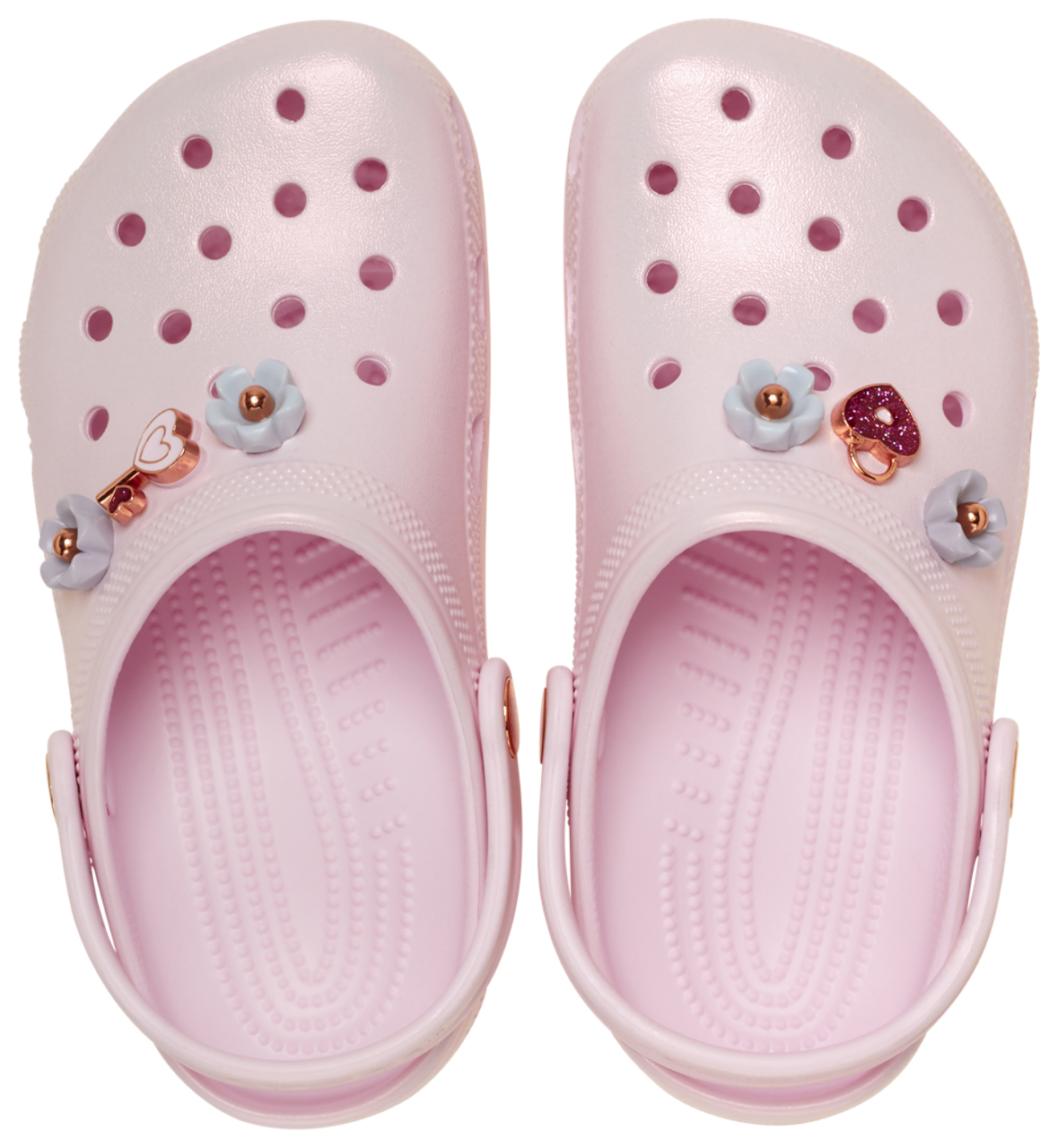 Crocs Classic Iridescent  Charm Clogs Image 3 of 4. Tap to open photo gallery.