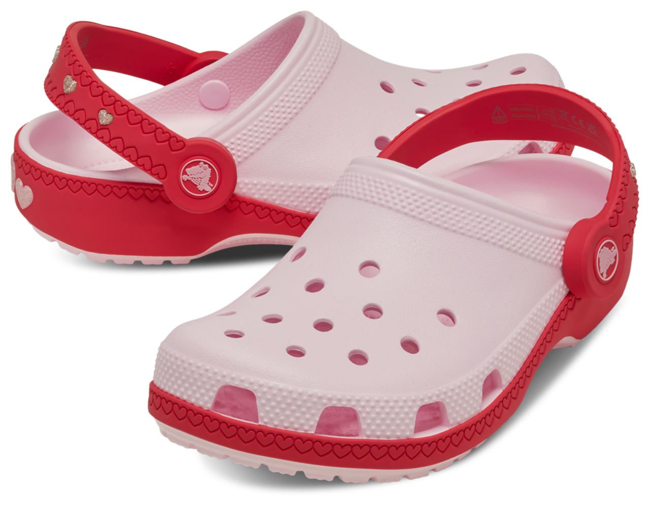 Crocs Vday Clogs With Heart Back Strap Image 5 of 7. Tap to open photo gallery.