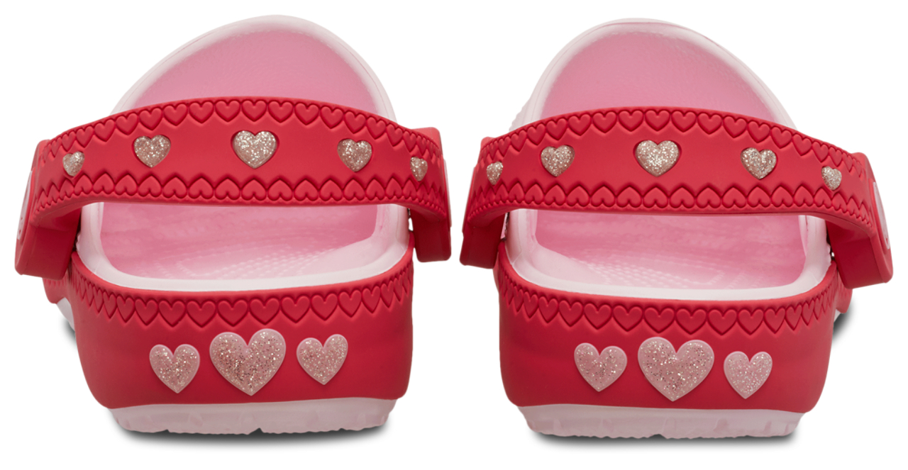 Crocs Vday Clogs With Heart Back Strap Image 3 of 7. Tap to open photo gallery.