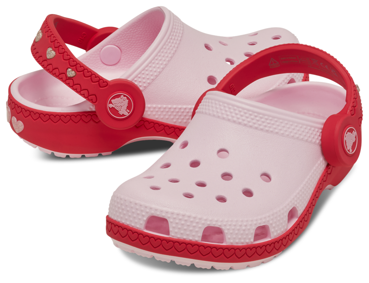 Crocs Vday Clogs With Heart Back Strap Image 5 of 7. Tap to open photo gallery.