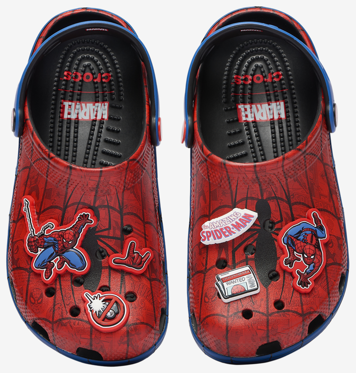 Crocs Classic Clogs Spider-Man Image 1 of 7. Tap to open photo gallery.