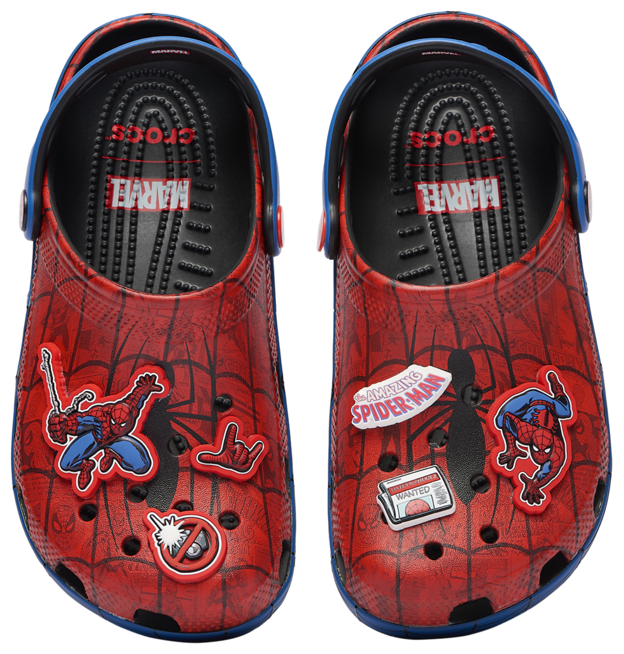 Crocs Classic Clogs Spider-Man Image 1 of 7. Tap to open photo gallery.