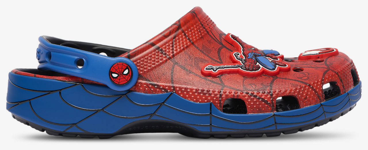Crocs Classic Clogs Spider-Man Image 2 of 7. Tap to open photo gallery.