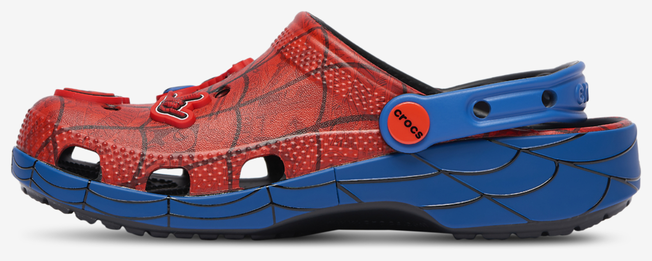 Crocs Classic Clogs Spider-Man Image 3 of 7. Tap to open photo gallery.
