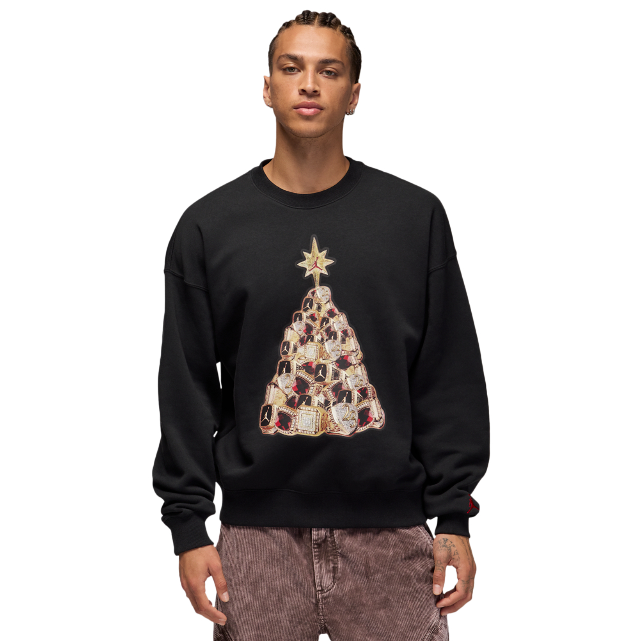Jordan Brooklyn Holiday Fleece Crew  Image 1 of 4. Tap to open photo gallery.