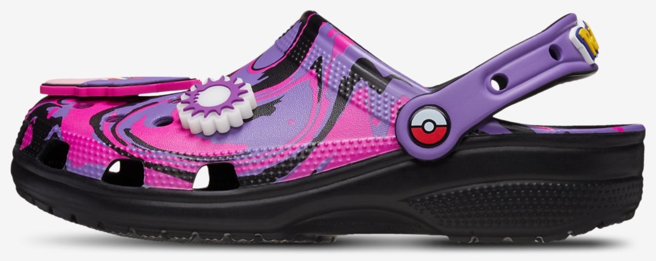 Crocs Pokémon Classic Clogs Gengar Image 2 of 7. Tap to open photo gallery.
