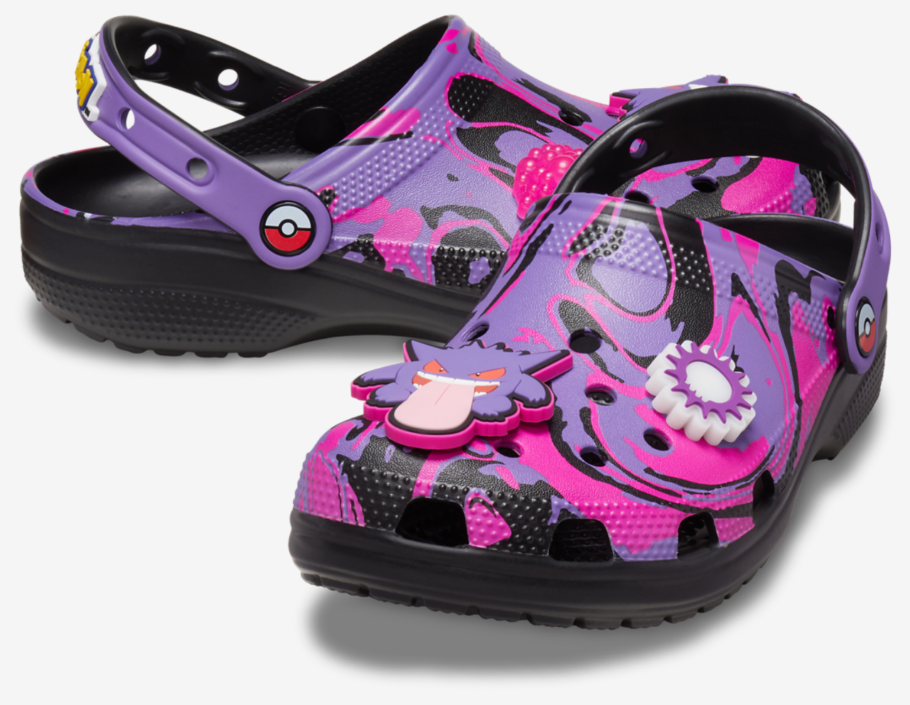 Crocs Pokémon Classic Clogs Gengar Image 5 of 7. Tap to open photo gallery.