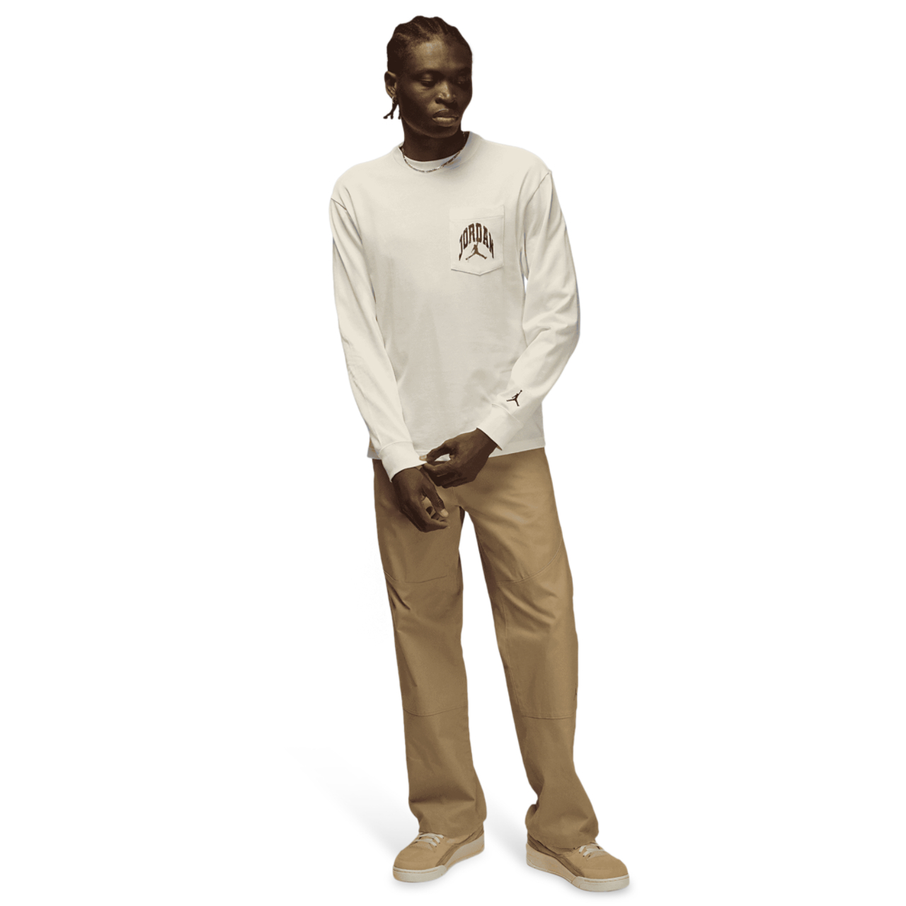 Jordan Brooklyn RLT Long Sleeve Pocket Crew  Image 6 of 6. Tap to open photo gallery.