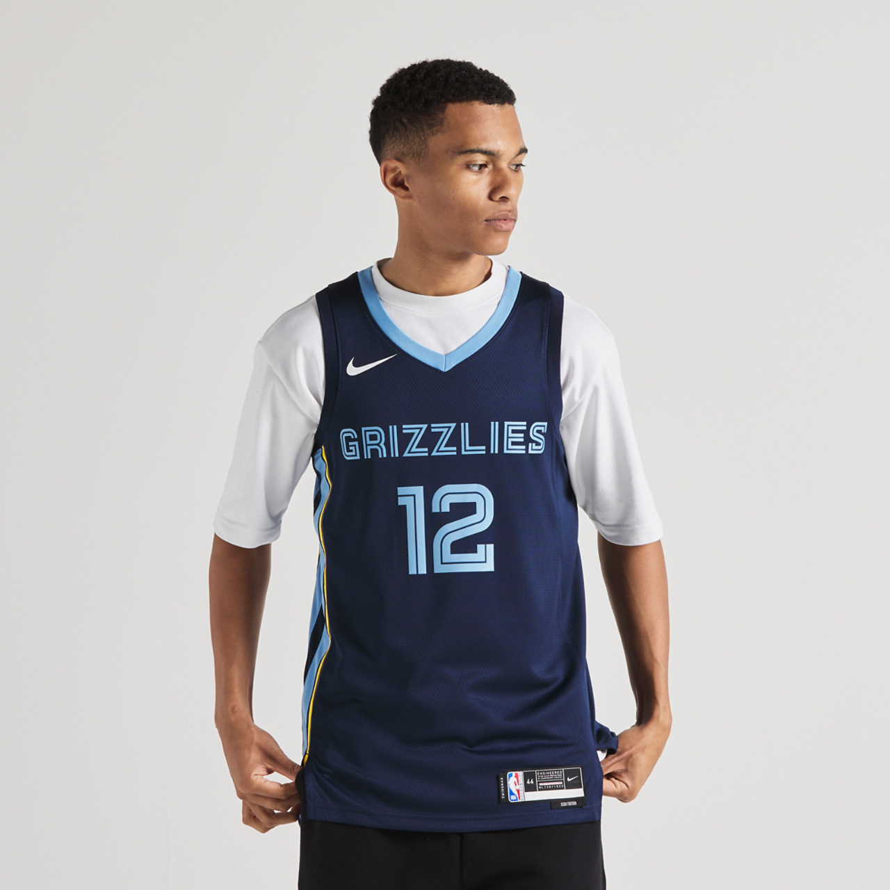 Nike Dri-FIT Ja Morant Memphis Grizzlies NBA Swingman Jersey Image 1 of 5. Tap to open photo gallery.