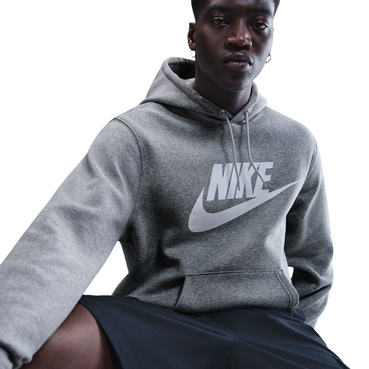 Nike Club Fleece Pullover Hoodie Image 3 of 6. Tap to open photo gallery.