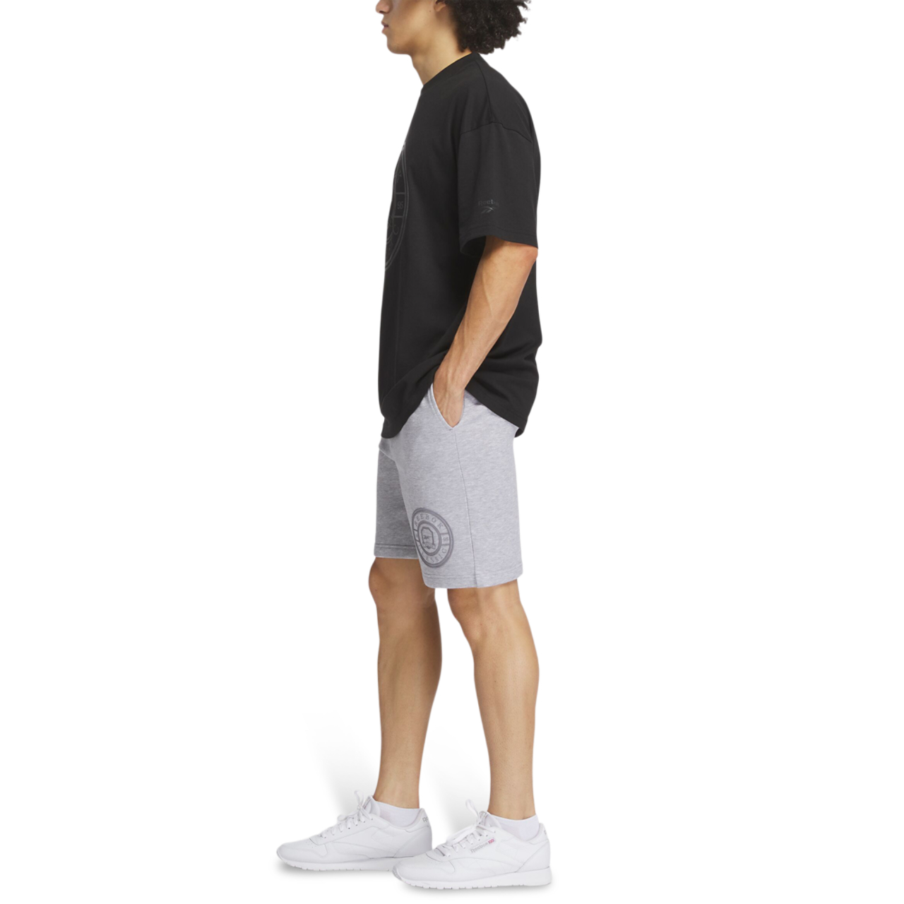 Reebok Crest Fleece Short Image 3 of 4. Tap to open photo gallery.