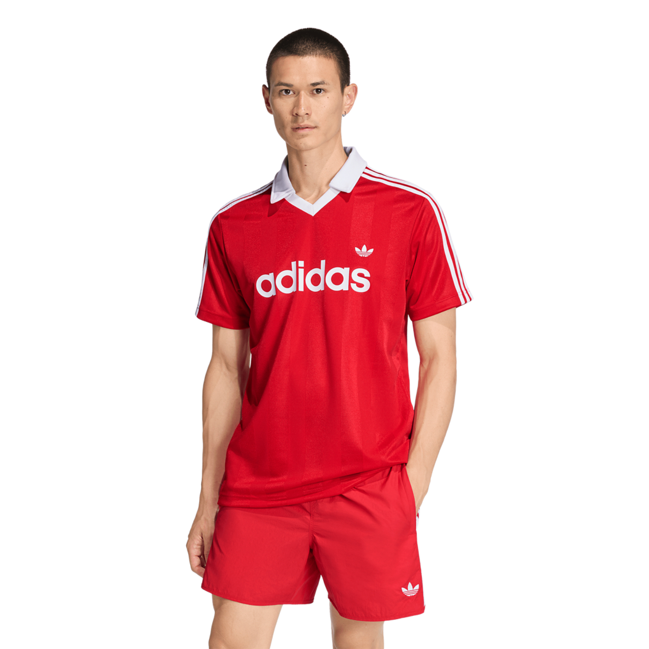 adidas Archive Collar Engineered Jersey Image 1 of 5. Tap to open photo gallery.