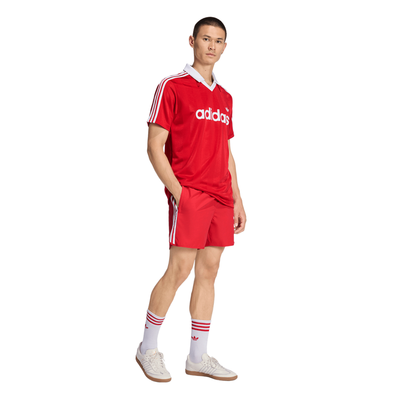 adidas Archive Collar Engineered Jersey Image 3 of 5. Tap to open photo gallery.