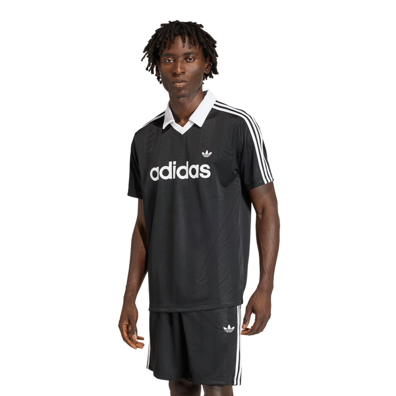adidas Archive Collar Engineered Jersey Image 1 of 5. Tap to open photo gallery.