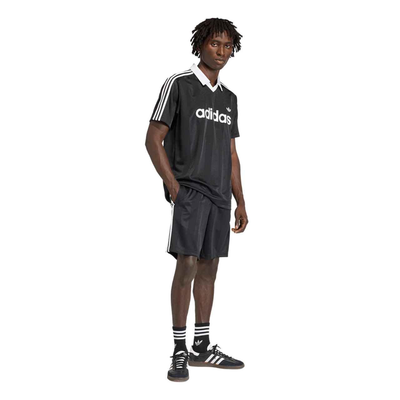 adidas Archive Collar Engineered Jersey Image 3 of 5. Tap to open photo gallery.