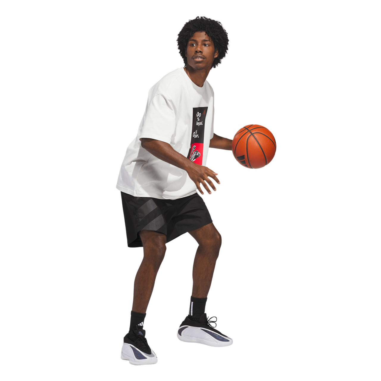 adidas Anthony Edwards Reflective Short Image 5 of 5. Tap to open photo gallery.