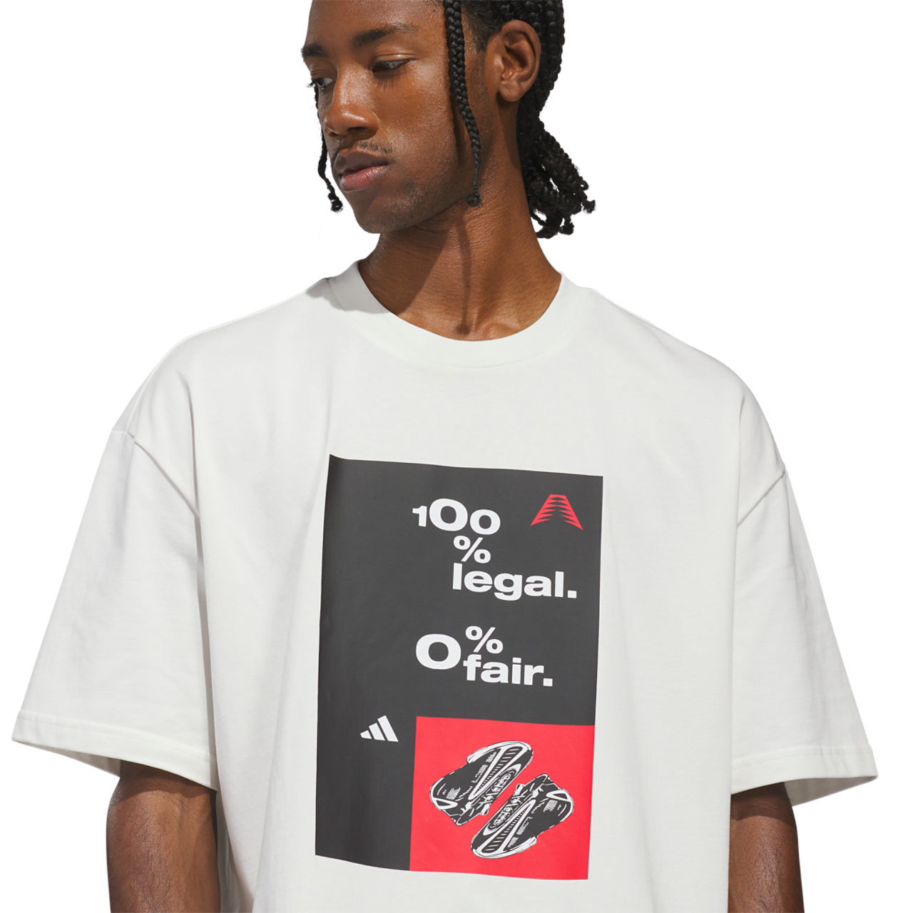 adidas Anthony Edwards Archive Tee Image 4 of 6. Tap to open photo gallery.