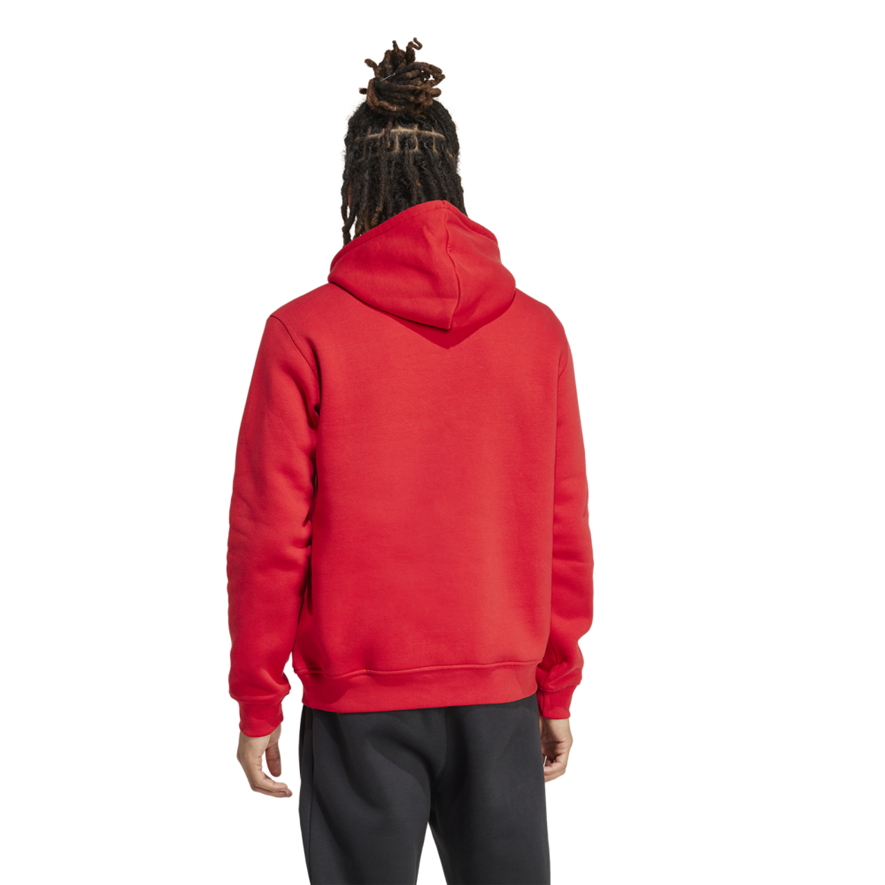 adidas Essential Trefoil Fleece Hoodie Image 3 of 6. Tap to open photo gallery.