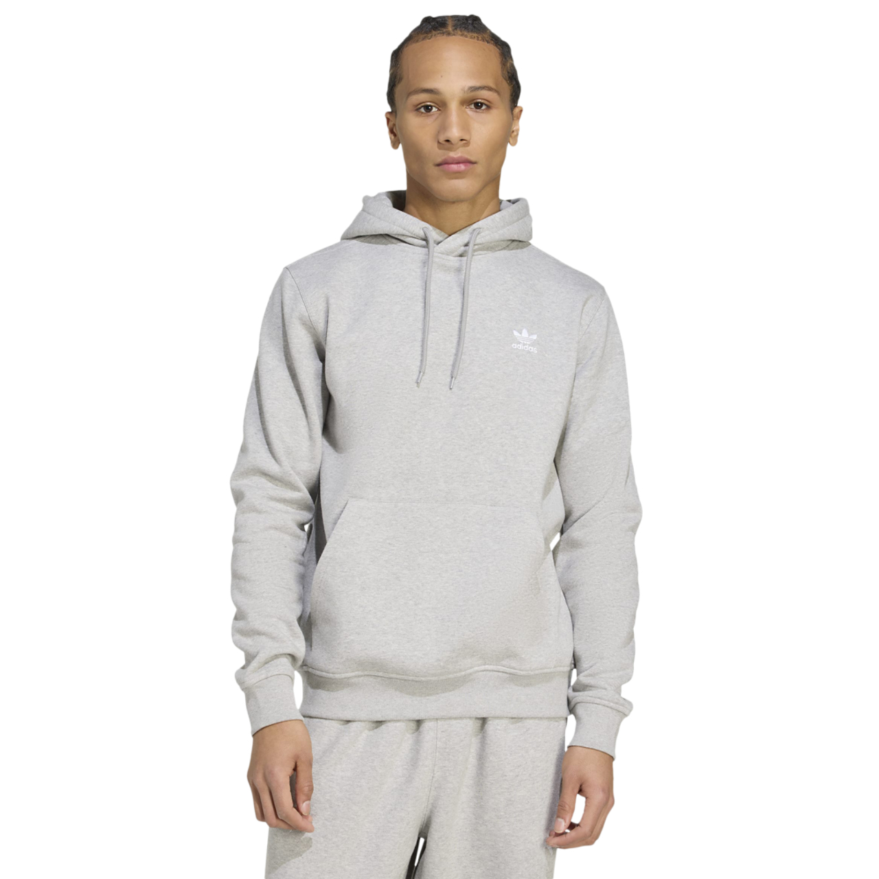 adidas Trefoil Essentials Fleece Hoodie Image 1 of 5. Tap to open photo gallery.