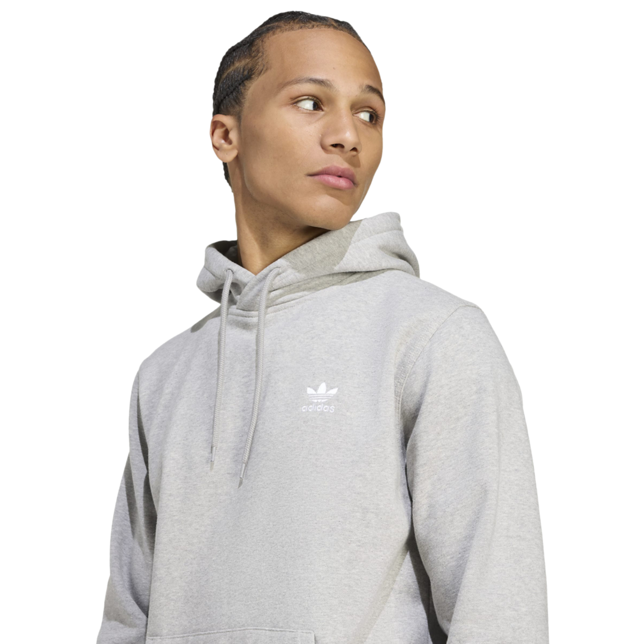adidas Trefoil Essentials Fleece Hoodie Image 4 of 5. Tap to open photo gallery.