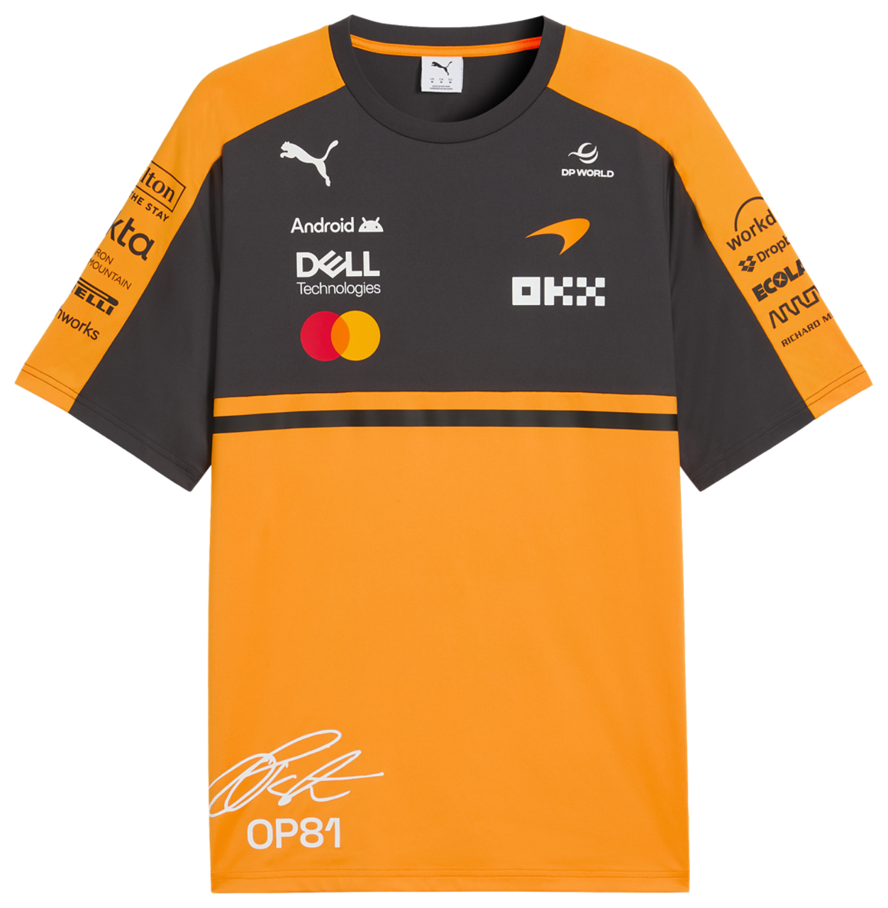Puma x McLaren Racing F1 Replica Oscar Piastri Tee Image 5 of 5. Tap to open photo gallery.