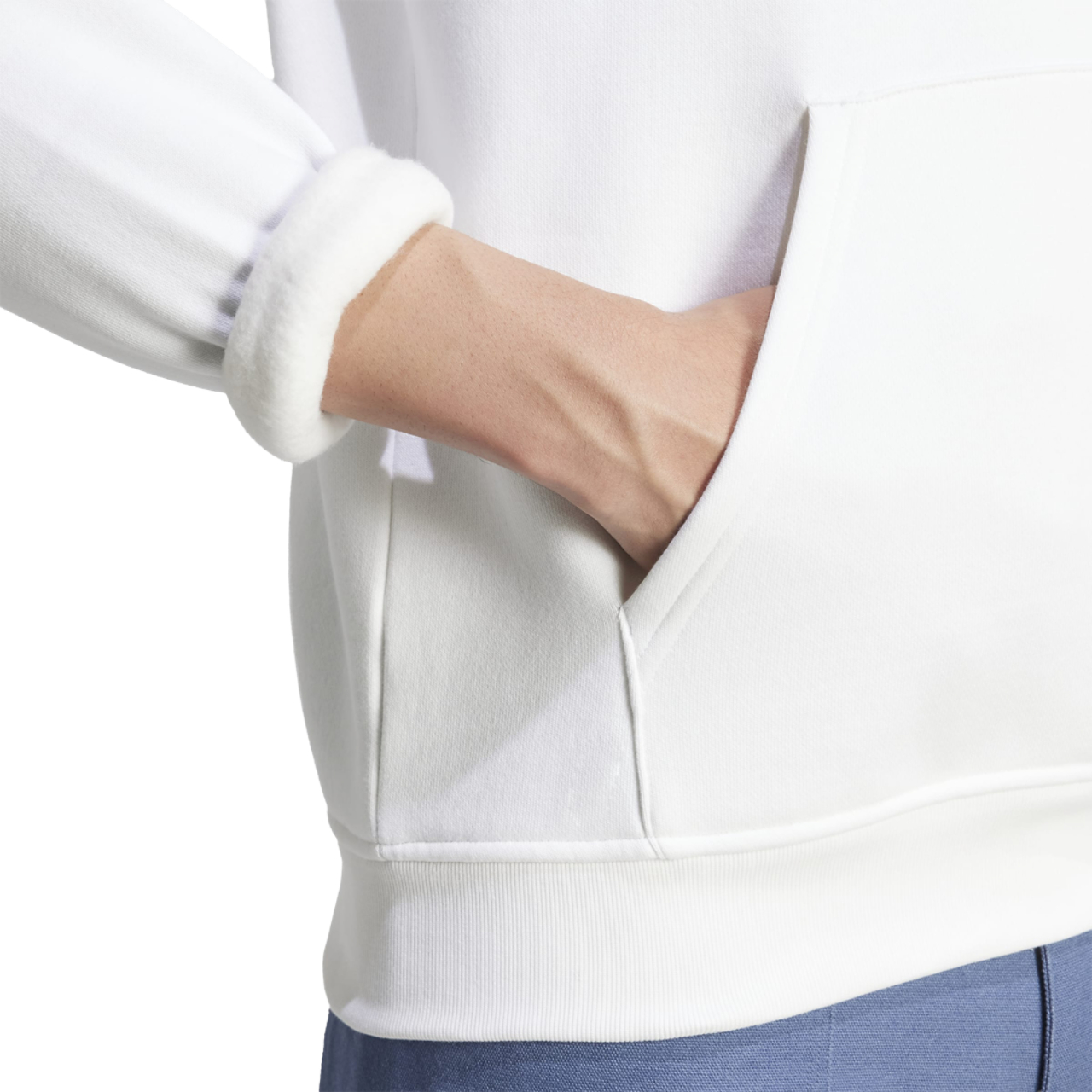 adidas Trefoil Essentials Hoodie Image 4 of 5. Tap to open photo gallery.