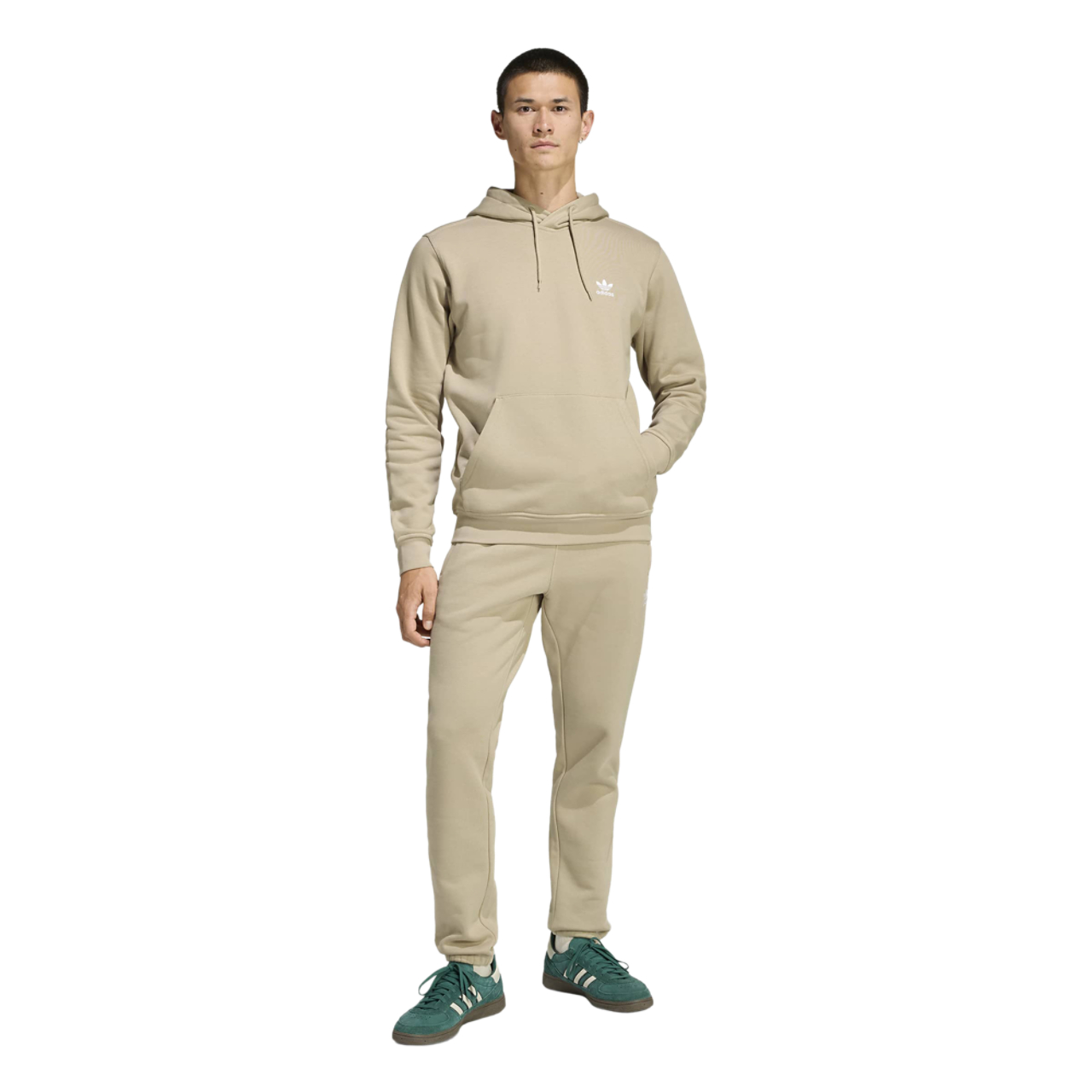 adidas Trefoil Essentials Fleece Hoodie Image 2 of 6. Tap to open photo gallery.