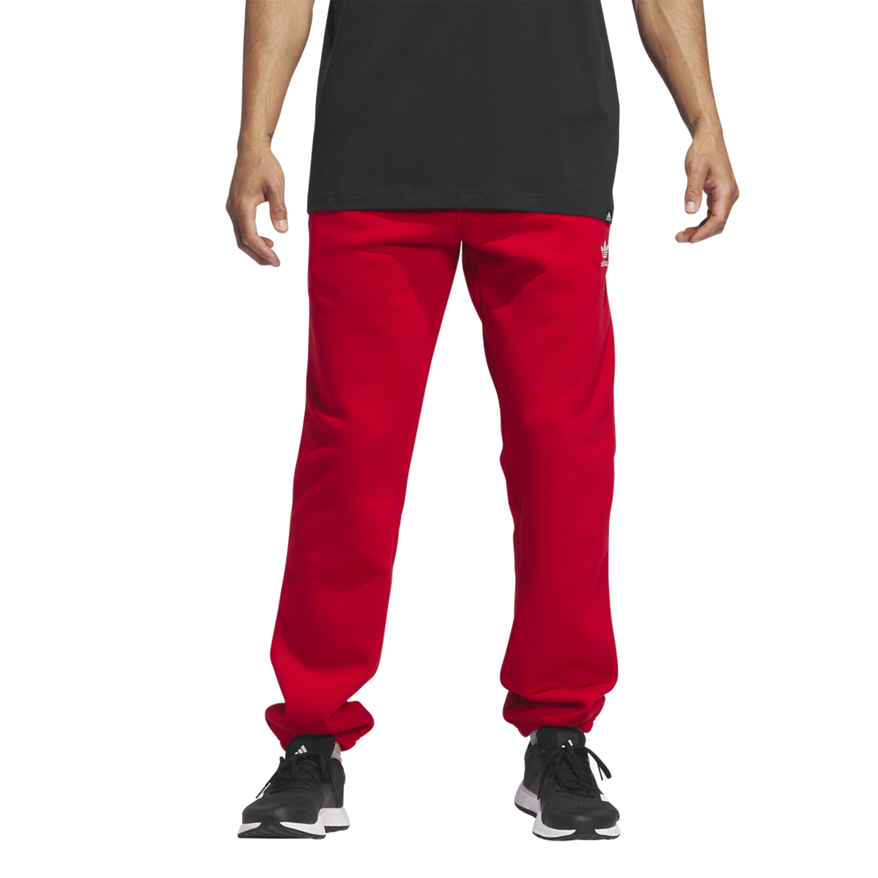 adidas Trefoil Essentials Fleece Pants Image 2 of 5. Tap to open photo gallery.