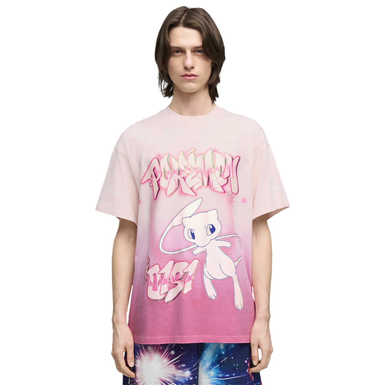 Puma Pokemon X Hoops Shiny Mew Tee Image 1 of 5. Tap to open photo gallery.