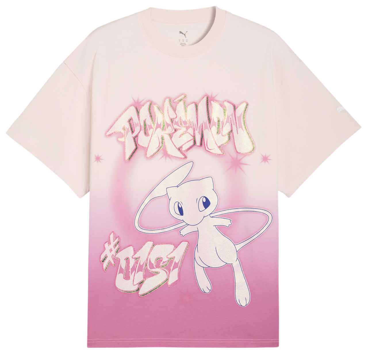 Puma Pokemon X Hoops Shiny Mew Tee Image 4 of 5. Tap to open photo gallery.