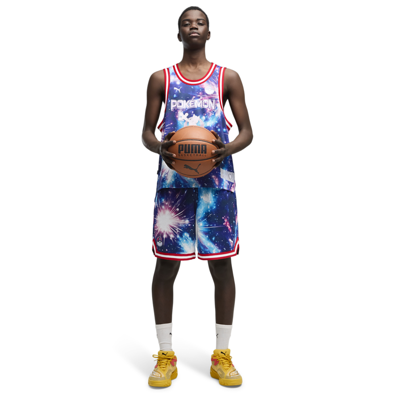 Puma Pokemon X Hoops Mewtwo Shorts Image 3 of 3. Tap to open photo gallery.