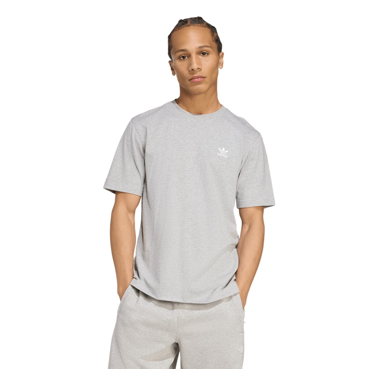 adidas Essential Trefoil Tee Image 1 of 5. Tap to open photo gallery.