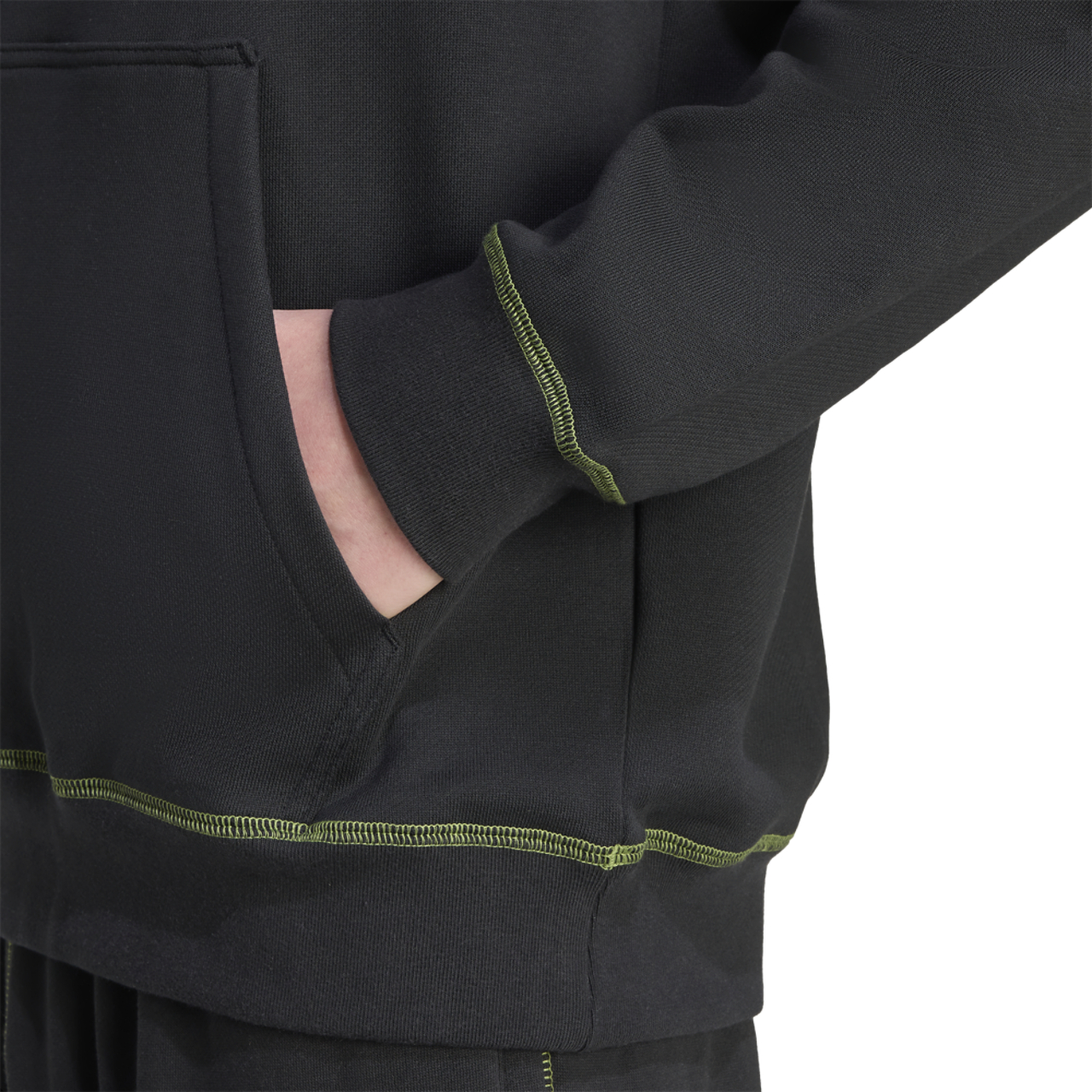 adidas Originals Distressed Graphic Fleece Hoodie Image 4 of 5. Tap to open photo gallery.