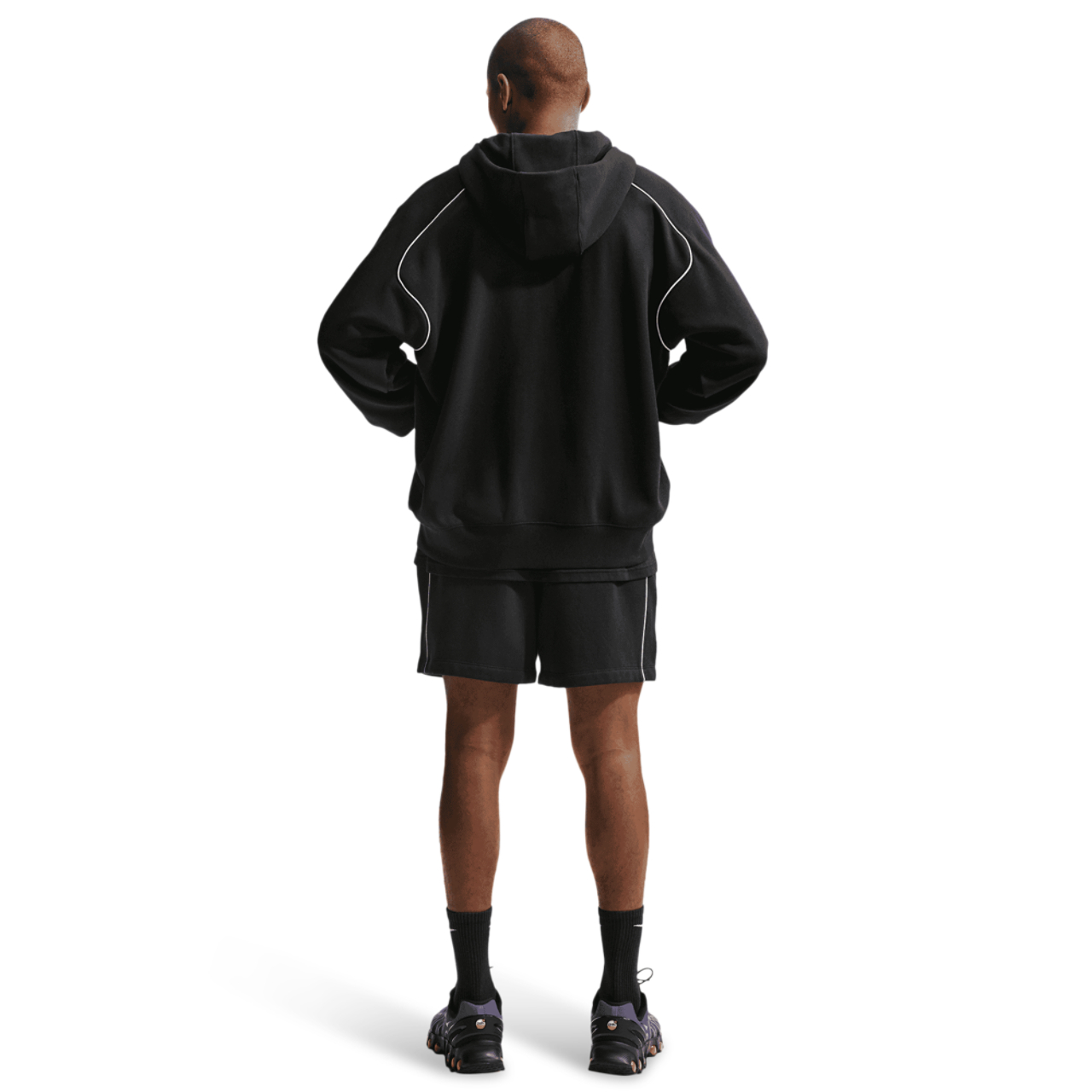 Nike Air Brushed Fleece Full Zip Hoodie Image 3 of 5. Tap to open photo gallery.