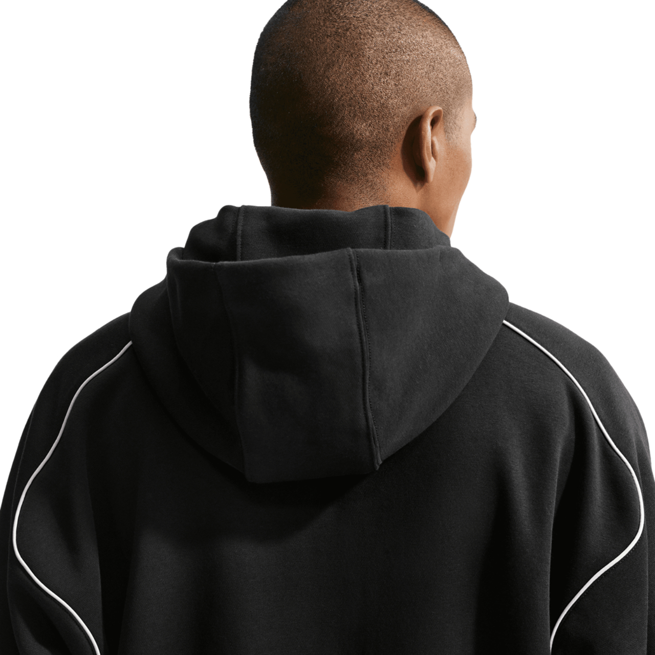 Nike Air Brushed Fleece Full Zip Hoodie Image 5 of 5. Tap to open photo gallery.