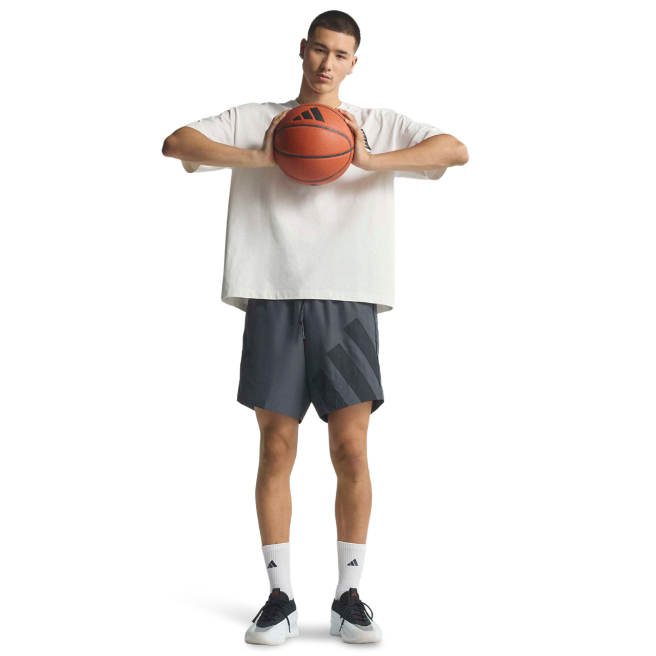 adidas Anthony Edwards Foundation Shorts Image 2 of 8. Tap to open photo gallery.