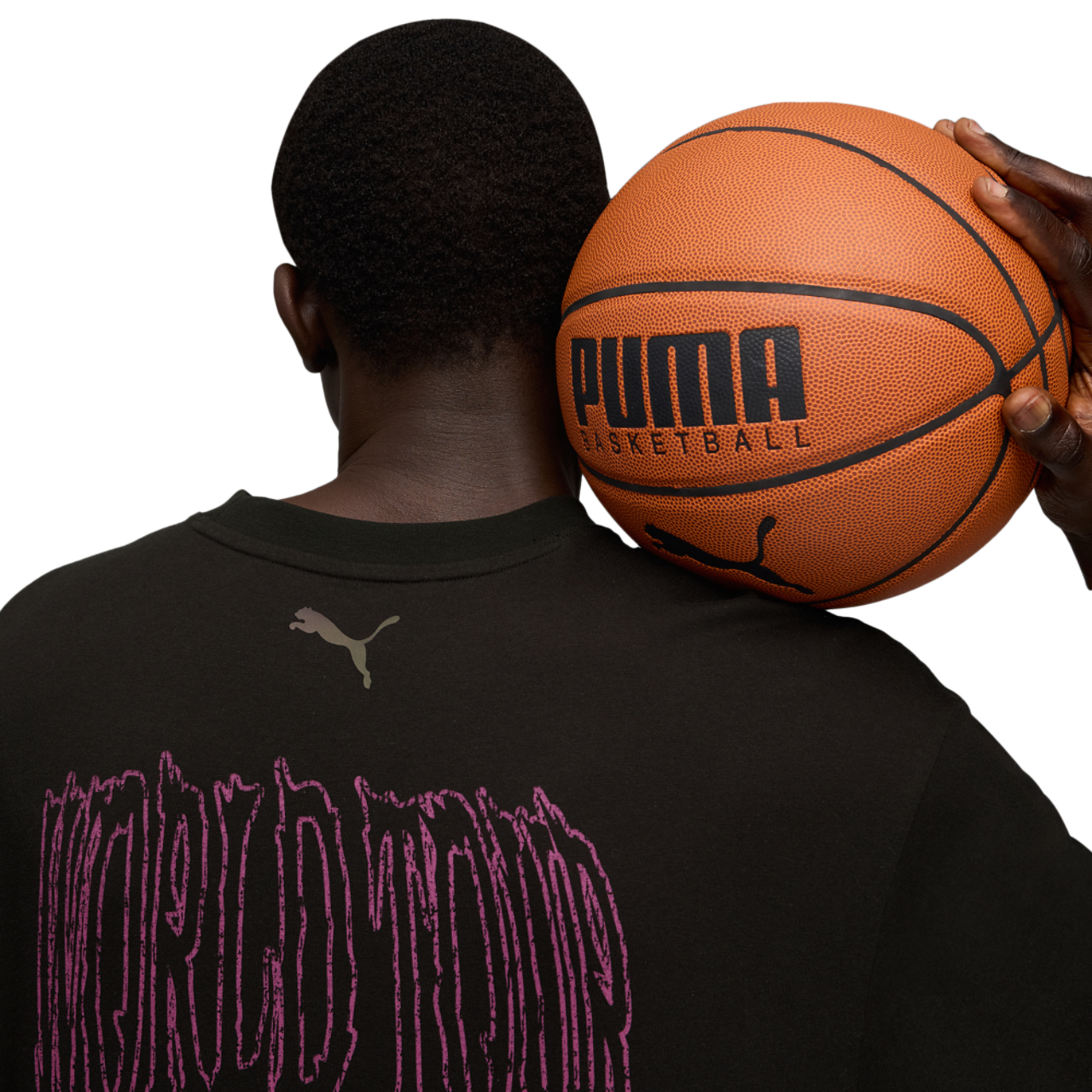 Puma Melo x Alien Basketball T-Shirt Image 4 of 5. Tap to open photo gallery.