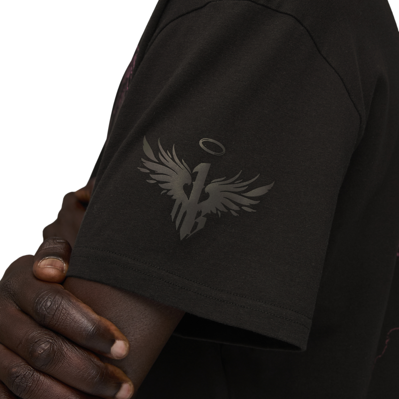 Puma Melo x Alien Basketball T-Shirt Image 5 of 5. Tap to open photo gallery.