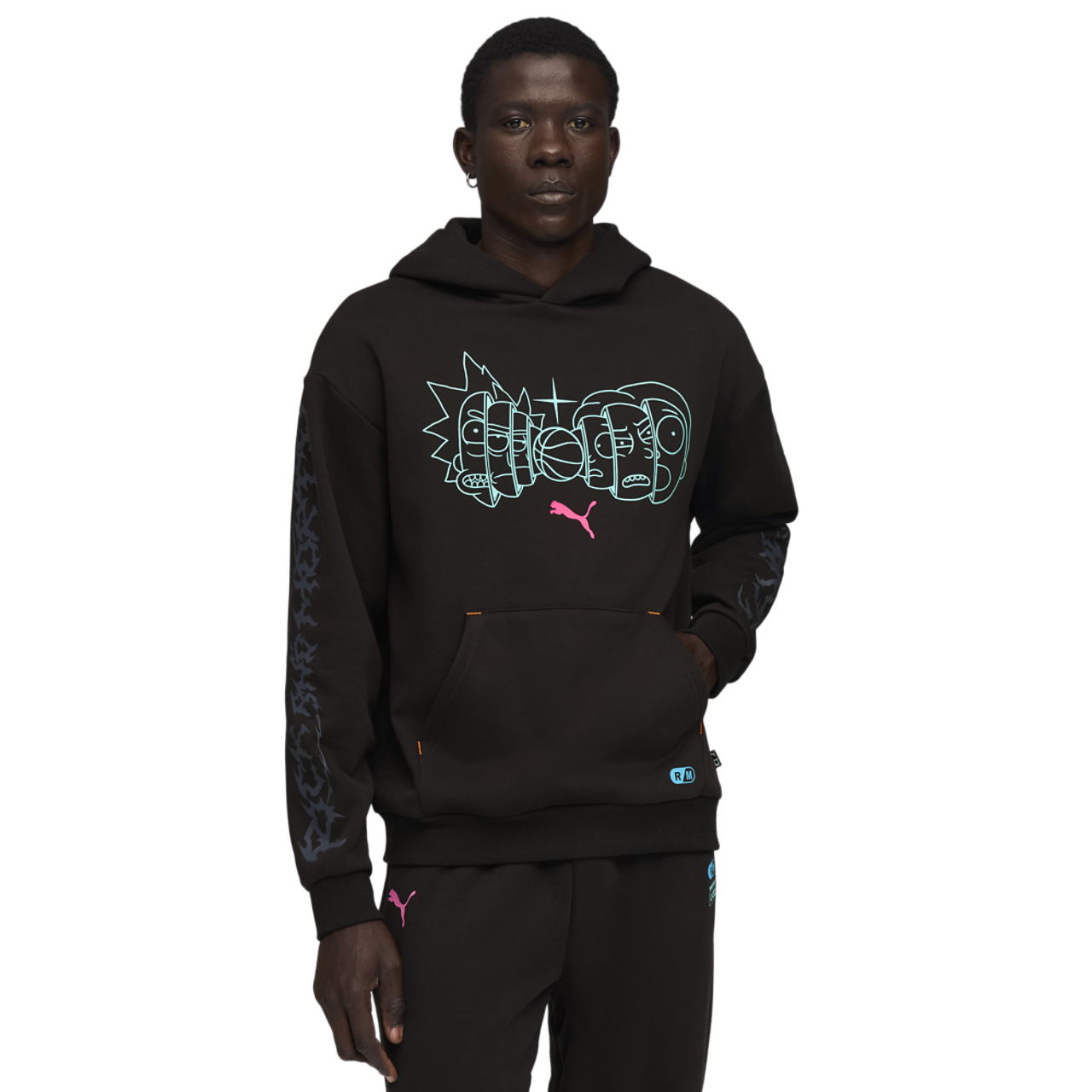 Puma MB.01 Rick and Morty Hoodie Image 1 of 5. Tap to open photo gallery.
