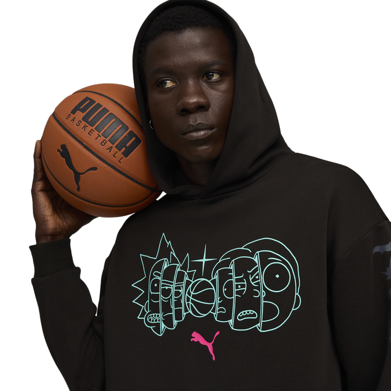 Puma MB.01 Rick and Morty Hoodie Image 2 of 5. Tap to open photo gallery.