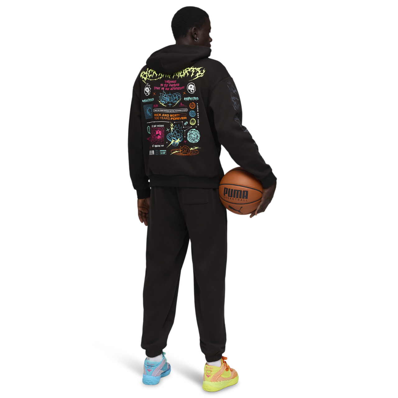 Puma MB.01 Rick and Morty Hoodie Image 3 of 5. Tap to open photo gallery.