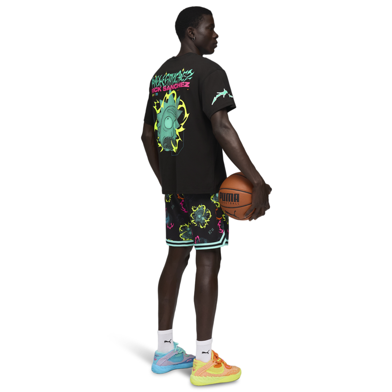 Puma MB.01 Rick and Morty T-Shirt Image 4 of 5. Tap to open photo gallery.