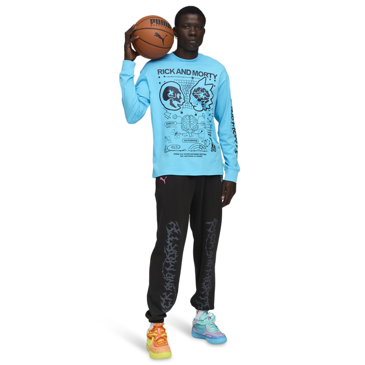 Puma MB.01 Rick and Morty T-Shirt Image 2 of 4. Tap to open photo gallery.