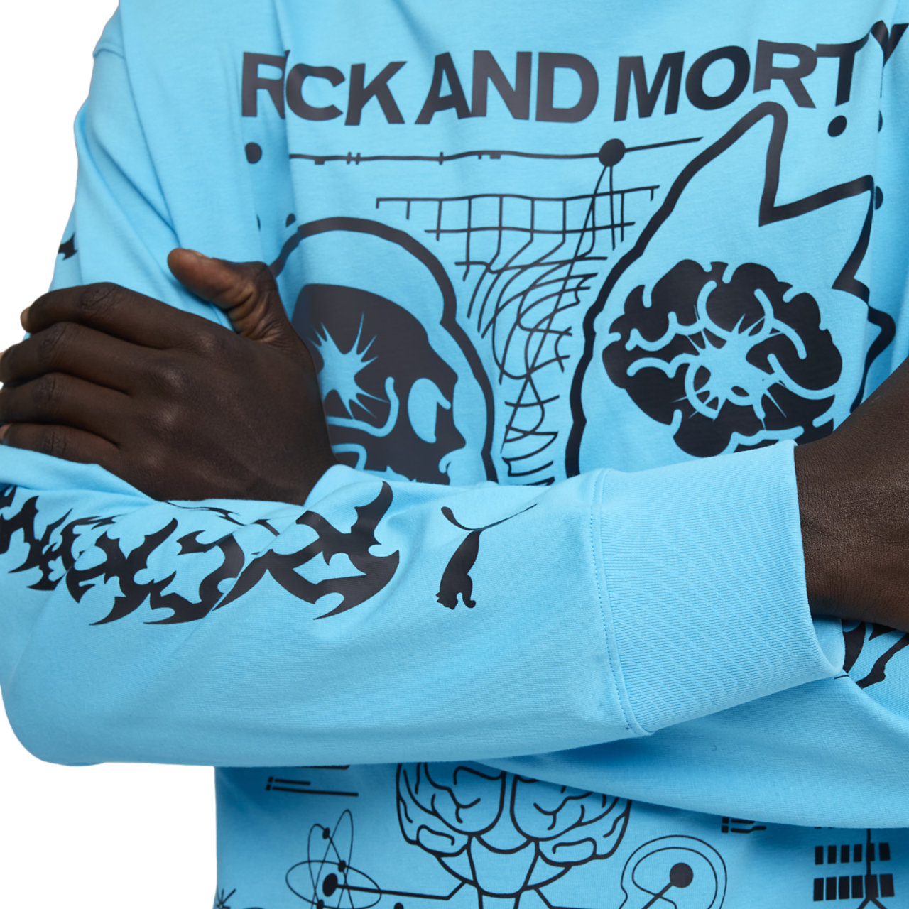 Puma MB.01 Rick and Morty T-Shirt Image 3 of 4. Tap to open photo gallery.