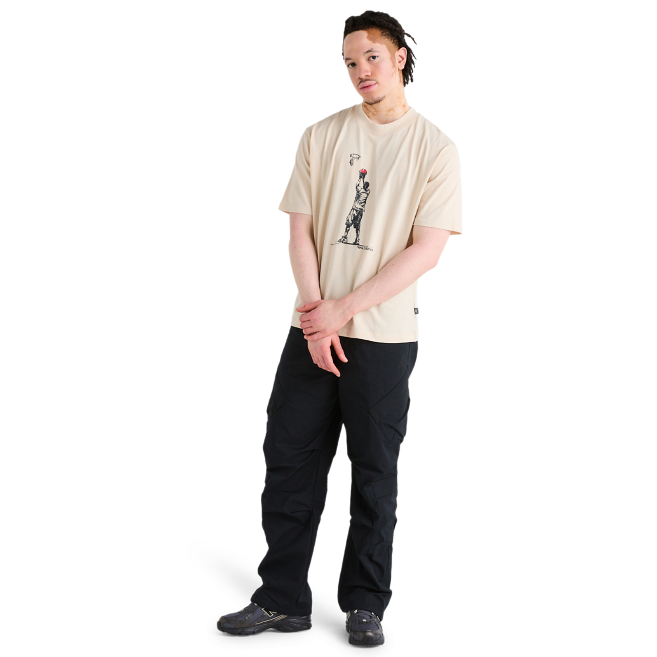 New Balance Hoops Player Graphic Tee Image 2 of 5. Tap to open photo gallery.