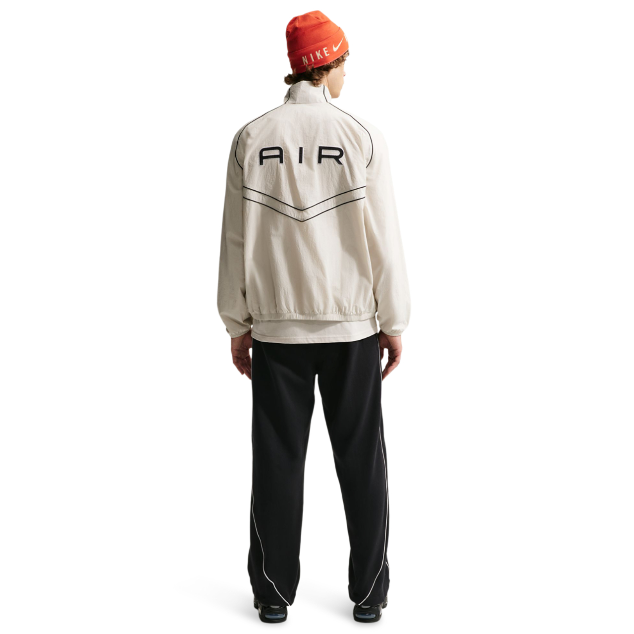 Nike Air Brushed Fleece Open Hem Pant Image 4 of 6. Tap to open photo gallery.