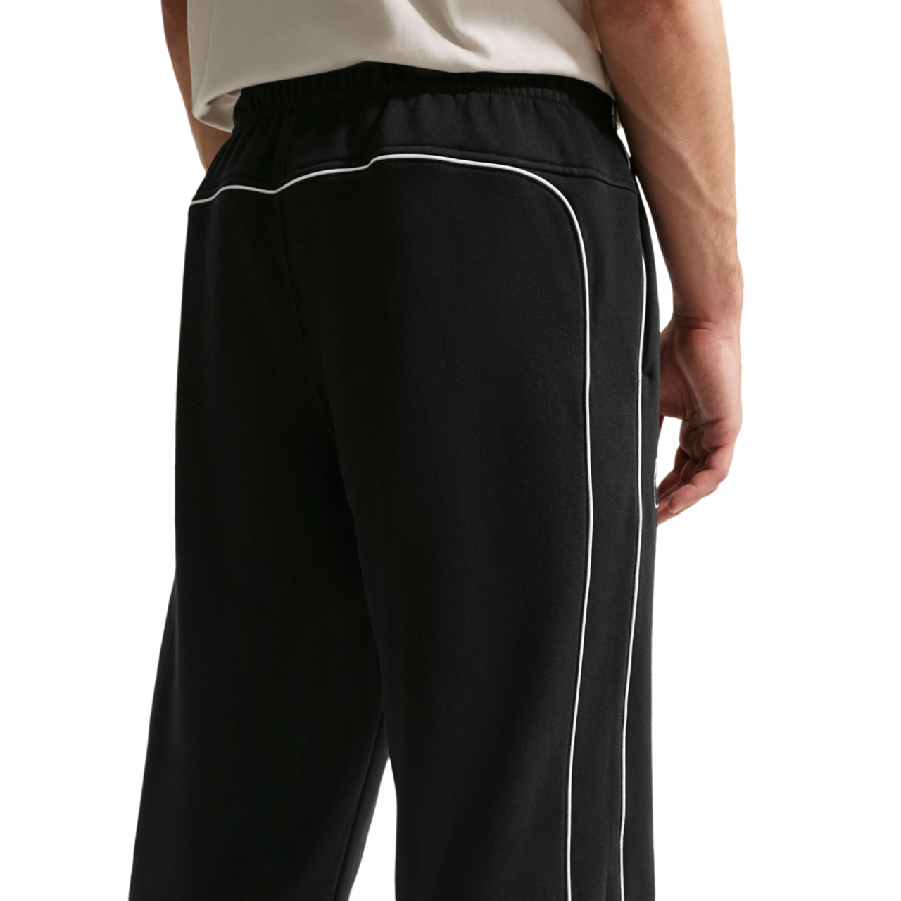 Nike Air Brushed Fleece Open Hem Pant Image 5 of 6. Tap to open photo gallery.