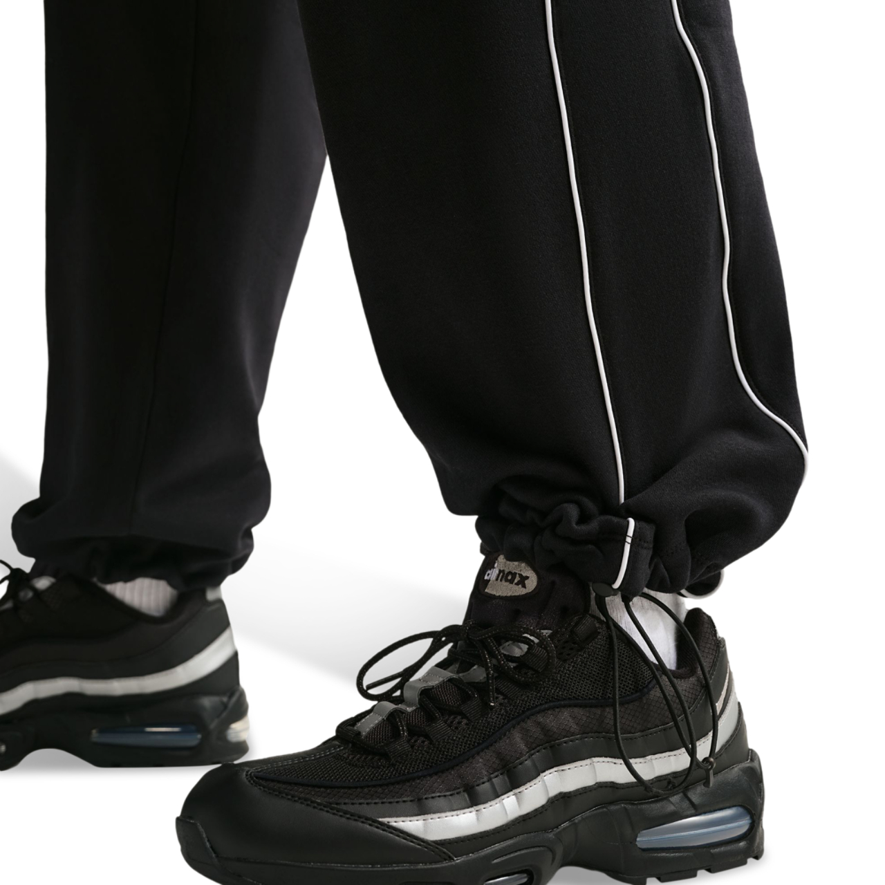 Nike Air Brushed Fleece Open Hem Pant Image 6 of 6. Tap to open photo gallery.