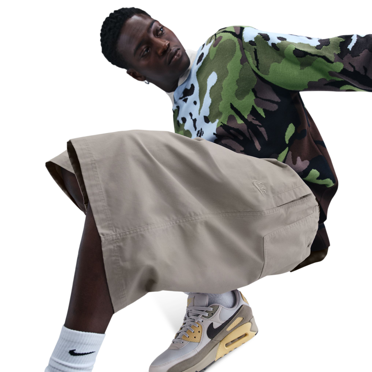 Nike Club Oversized Shorts Image 1 of 6. Tap to open photo gallery.